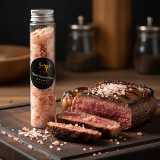 Jednoduchosť, ktorá tvorí dokonalosť. 🖤 Naše steaky si zaslúžia len to najlepšie – preto používame himalájsku soľ Chute...