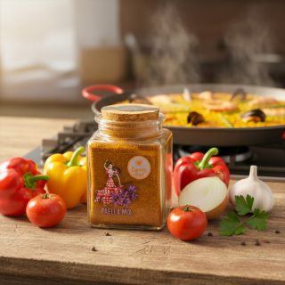Paella začína práve tu. Nie v panvici, nie na sporáku… ale v tejto zmesi. Paella Mix dá tvojej kuchyni vôňu španielskych...