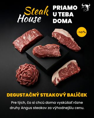 Chceš si doma spraviť vlastný malý Steak House? 🥩🔥 Náš degustáčný steakový balíček je presne pre tých, ktorí chcú ochutnať...